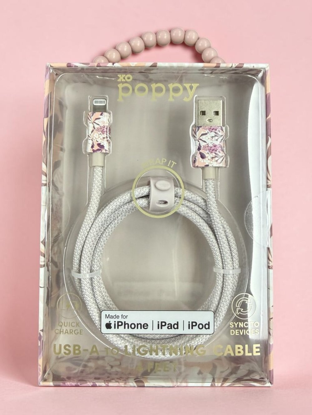XO POPPY USB-A LIGHTNING CABLE